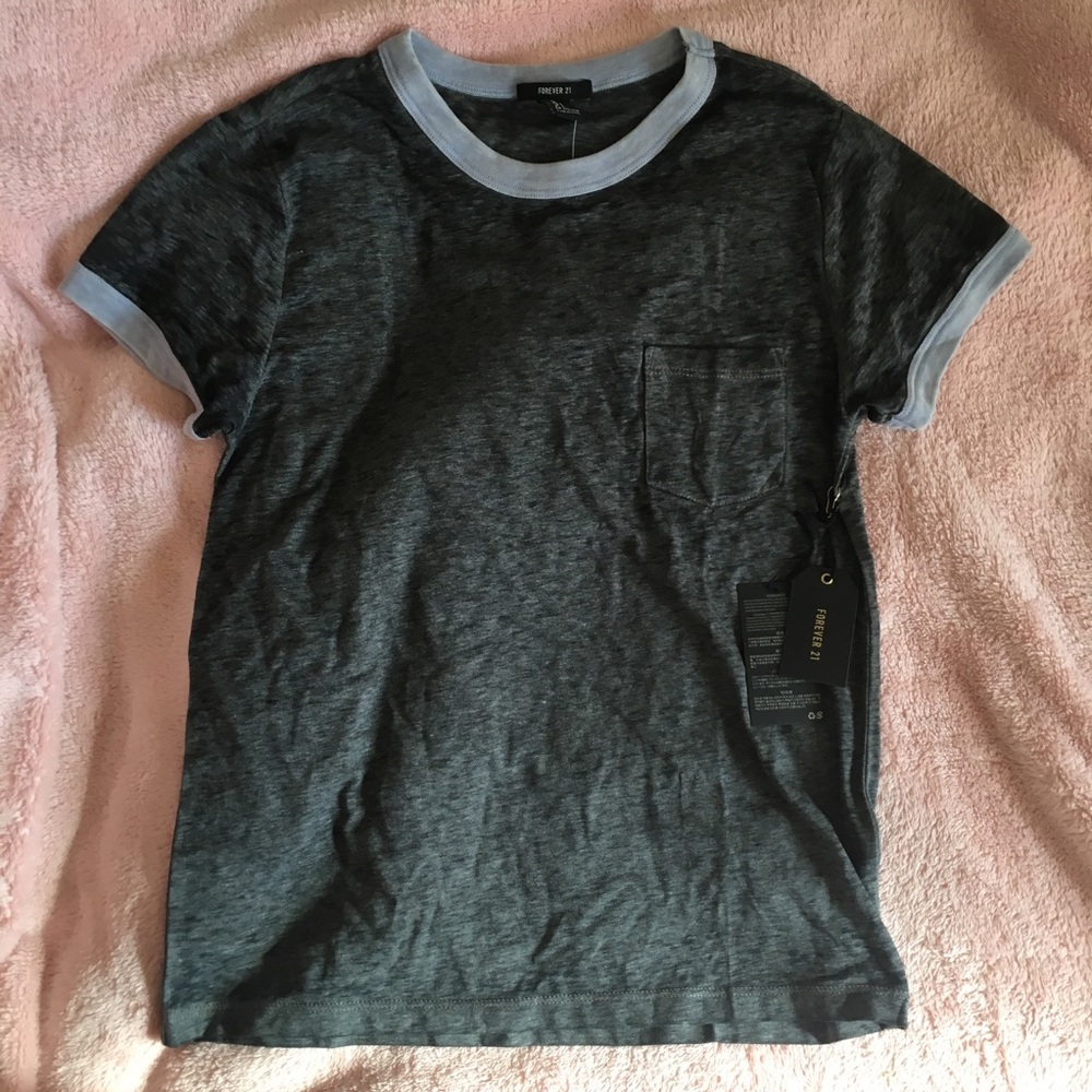 NWT Grey & Blue Tee